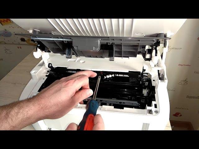 HP Pro M28 How to disassemble. Replacement of the fuser