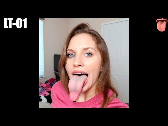 LT01 - 18 Pretty woman showing their long tongues - [AI]