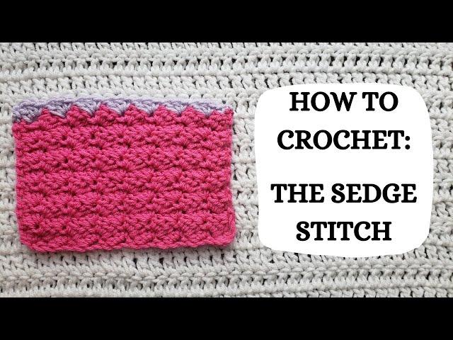 How To Crochet: The Sedge Stitch | Tutorial, DIY, Beginner Crochet, Unique Crochet Stitch, How To 