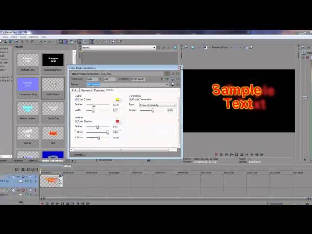 TUTORIAL- Sony Vegas Pro 10 Basics ( Adding Text and Keyframing)