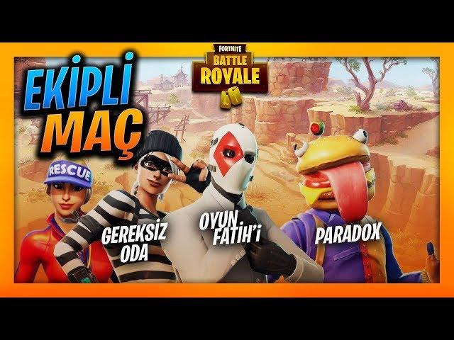 MEŞHUR EKİP İLE FORTNITE OYNADIK - Gereksiz Oda - Paradox - Onur