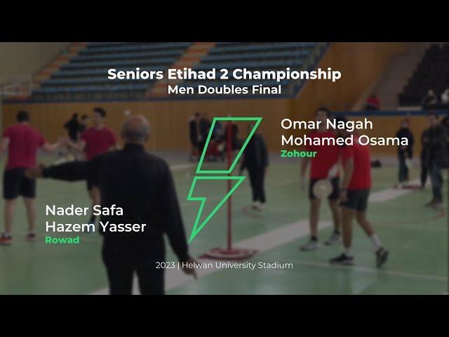 Speedball | Nader & Hazem vs Omar & Mohamed | Full Match | 2023 Etihad 2 Seniors Final