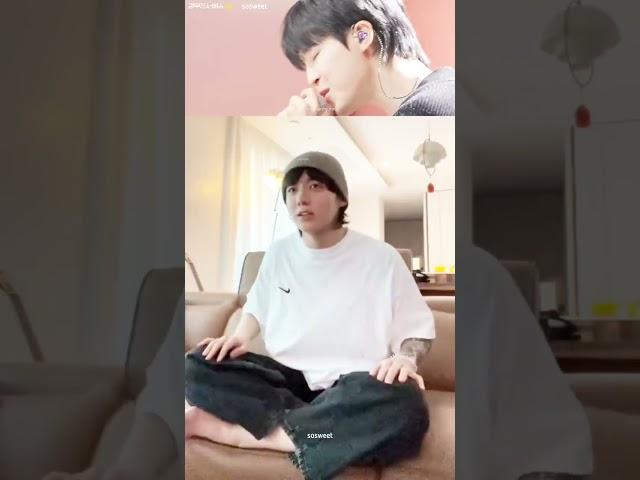 JK live 6 June 2023 - Lee Mujin service April Fool's day with JM - JK's reaction.