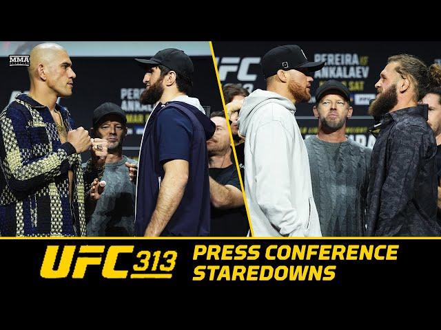 Alex Pereira, Magomed Ankalaev Face Off At UFC 313 Press Conference | MMA Fighting