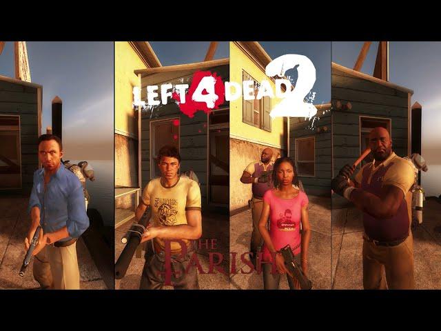 Survivor Changes Throughout Campaigns (Left 4 Dead 2)