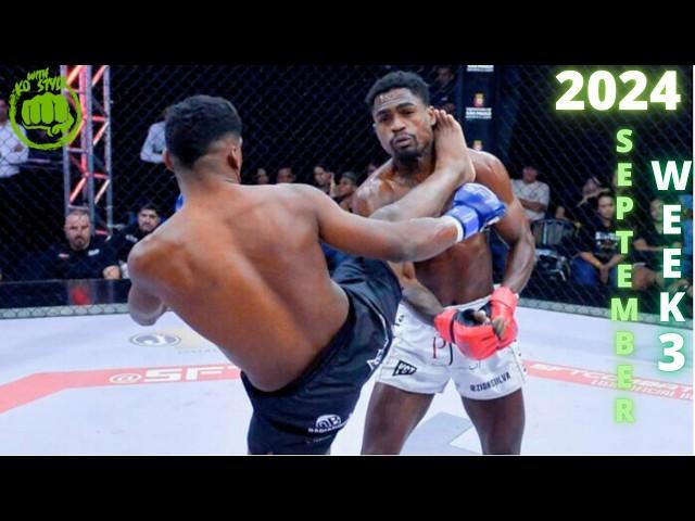 September 2024 Week 3: EPIC MMA and Boxing Knockouts!