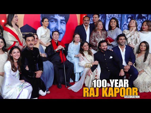 Raj Kapoor's 100 Glorious Years Celebration | Ranbir,Alia,Kareena,Saif,Randhir Kapoor, Karishma