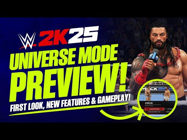 WWE 2K25 Universe Mode: First Look Preview! (Exclusive Gameplay)