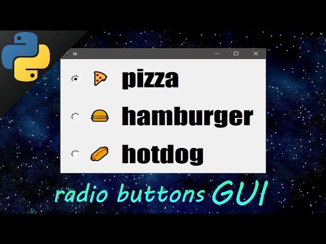 Learn Python tkinter GUI radiobuttons easy 