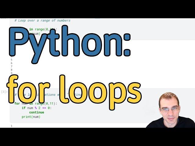 How to Make a For Loop in Python