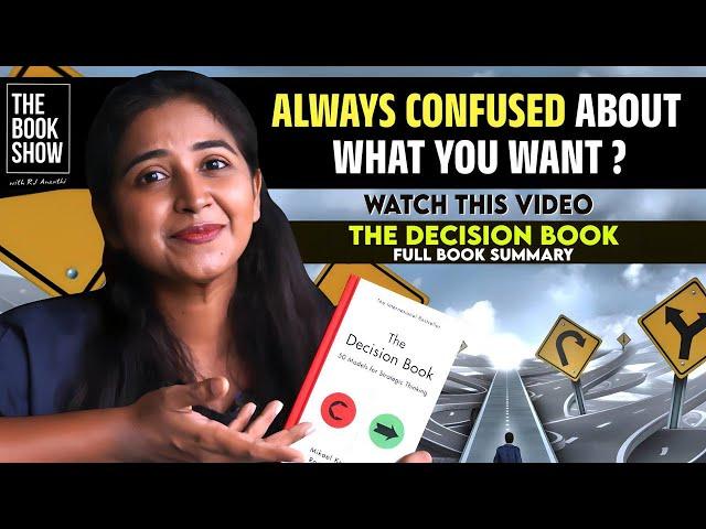 Make the best decision now | The Decision Book full book summary | The Book Show ft. RJ Ananthi