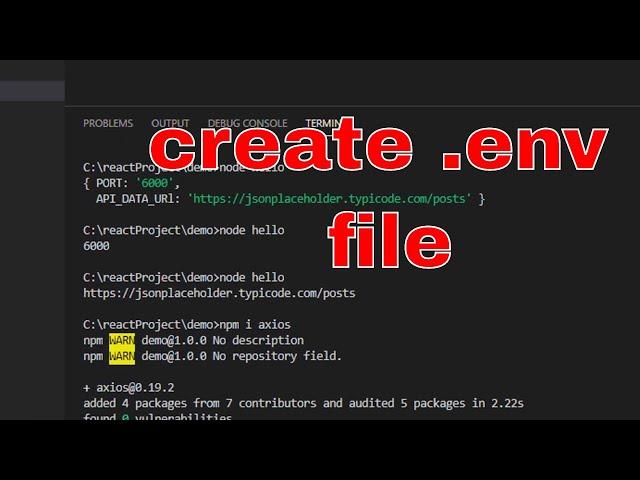 How to create .env ( environment variable )file in hindi | makeloGy