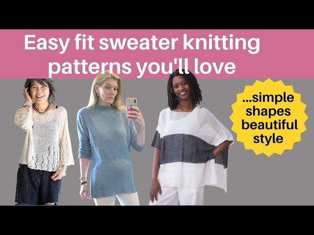 Easy fit sweater knitting patterns you'll love