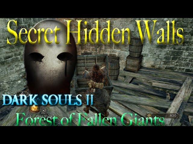 Dark Souls 2 - Forest of Fallen Giants - Hidden Walls & Secrets