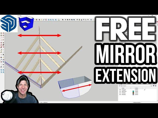 Easy MIRRORING in SketchUp with TIG Mirror!