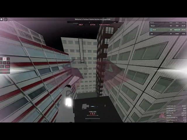 Roblox Parkour  - 300 Meters Magrail gap