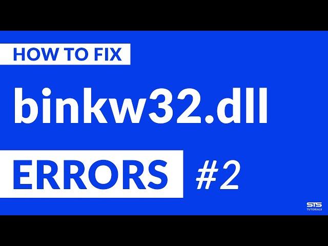 binkw32.dll Missing Error on Windows | 2020 | Fix #2