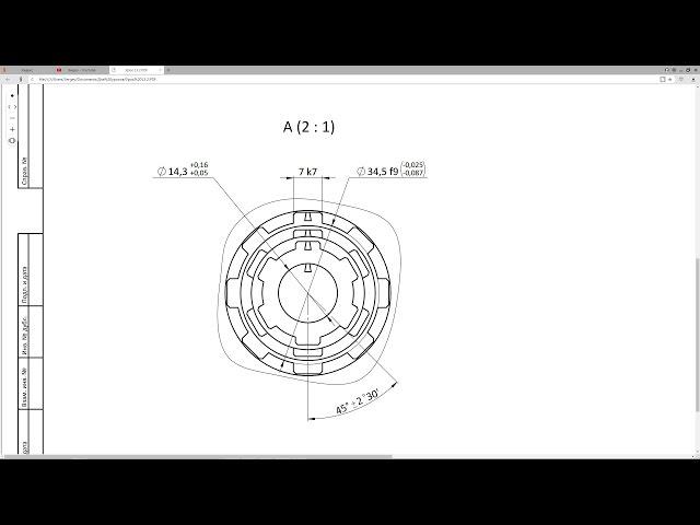 Solidworks. Урок 13.2 ДОПУСКИ и ПОСАДКИ размеров по ГОСТ ЕСКД - создание чертежа