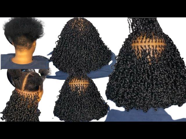 How to micro twist hair using curly Passion twist #minitwist #microtwists #twist #twostrandtwist