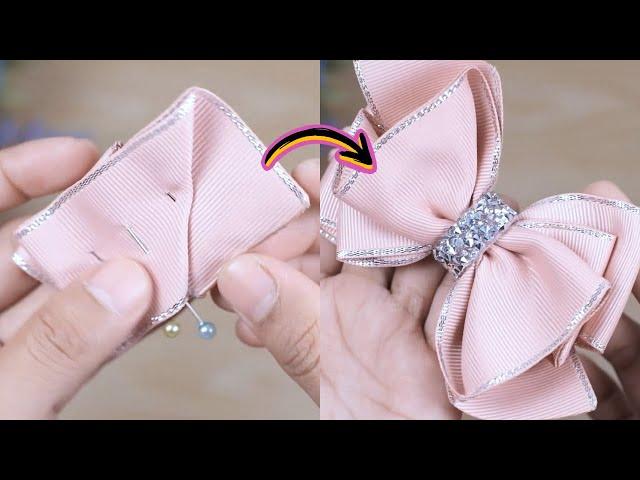 HOW TO MAKE HAIR BOWS EASY #77