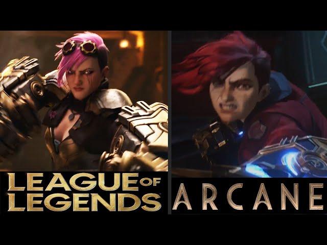 Arcane Characters In Game vs Animation | League of Legends