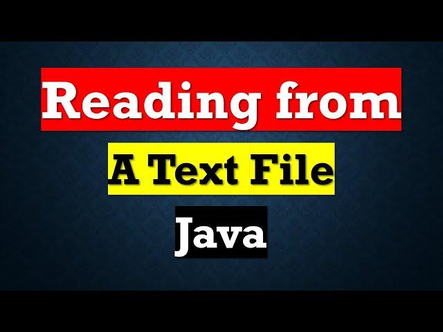how to read text files in java 2020 P#2