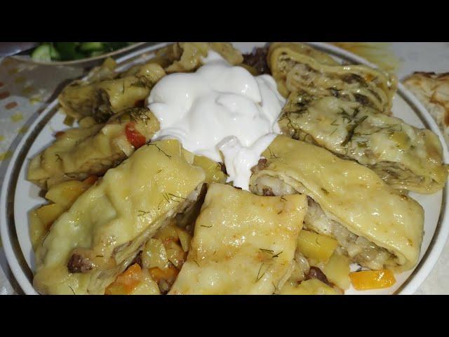 KAZAN KHANUM 2023 || KHANUM IN KAZAN || Fast and tasty khanum || recipe khanum || food recipe