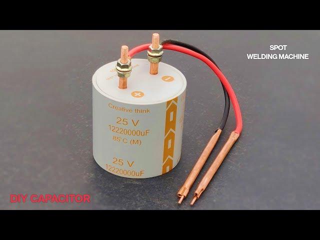 Making Diy Capacitor using Powerful Spot Welding Machine