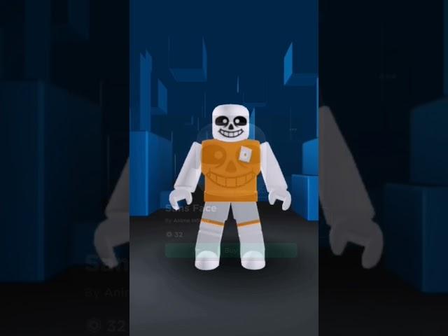 How to make SANS from UNDERTALE in ROBLOX #roblox #undertale #sans #robloxavatar #shorts