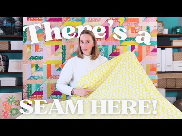 How I pattern match my quilt backings | It's so easy!