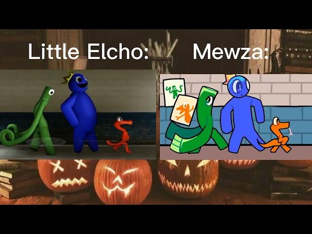 Dr Livesey Walk Rainbow Friends/Comparison\ @LittleElcho VS @Mewza(3Danimation and 2Danimation)