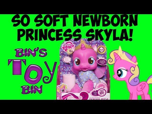 My Little Pony Talking PRINCESS SKYLA So Soft Newborn Plush Baby Doll Review! by Bin's Toy Bin