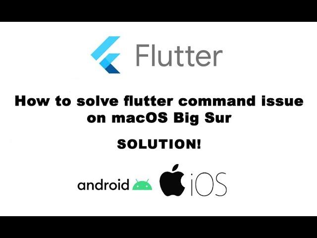 How to solve flutter command issue on macOS Big Sur (zsh: command not found: flutter) | Resolved!