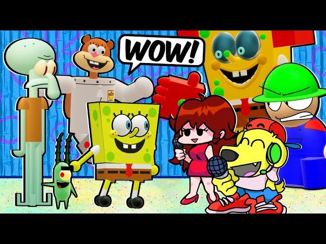 SPONGEBOB MEETS FNF! Friday Night Funkin vs Dave and Bambi PINEAPPLE EDITION - FNF Mods 163