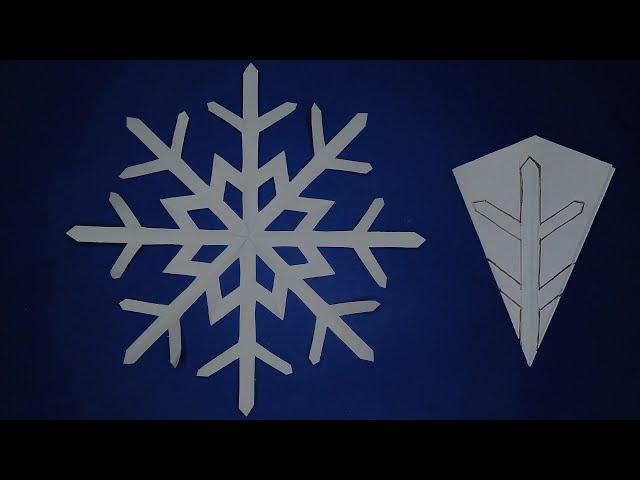 How to make a paper snowflake, Paper Cutting Design, DIY.