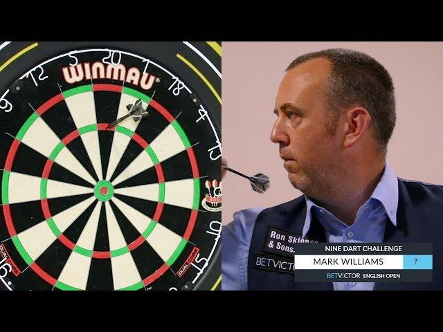 CRAZY SCORE !! Snooker Player Mark Williams 9 Dart Challenge | BetVictor