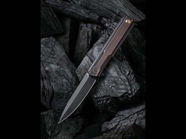 WeKnife Peer Copper, Black, pocket knife, Ostap Hel design #weknife beautiful EDC knife