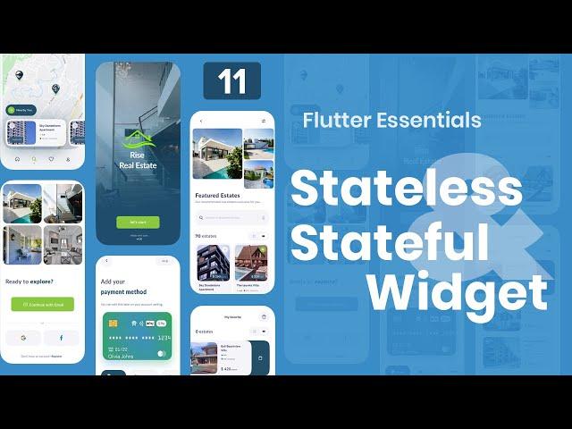 Flutter Essentials 11. Stateless & Stateful Widget