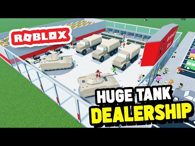 Building a TANK Dealership in Retail Tycoon 2 (Roblox)