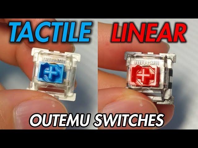 Outemu Blue vs Outemu Red vs MX Cherry Switches (Sound Test)