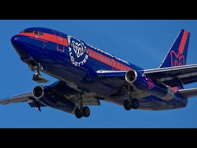 (4K) (RARE) Nolinor Aviation Boeing 737-200 Arriving Runway 28C Chicago O'Hare International Airport