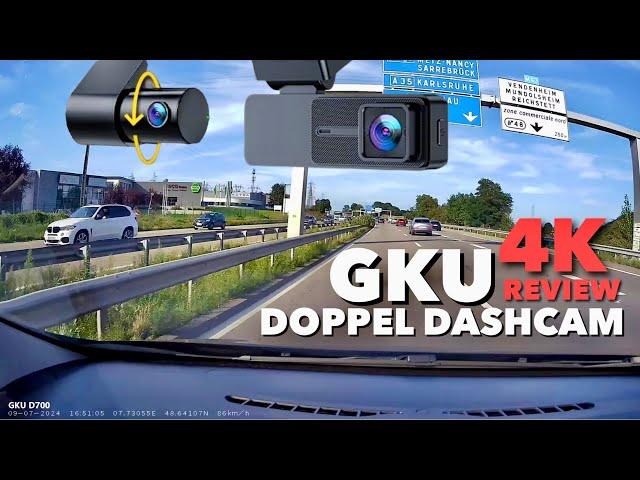 Die "Alles im Blick" Dashcam von GKU mit Front- und Rückkamera + App & Touchscreen - TEST REVIEW