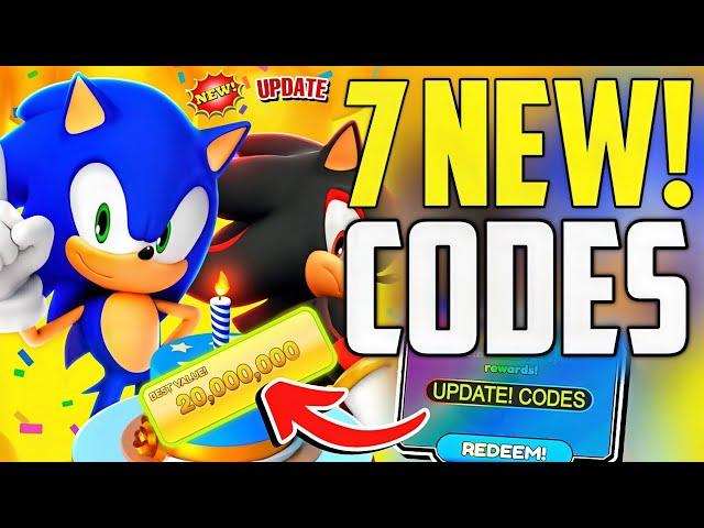 ️PARTY!CODES️SONIC SPEED SIMULATOR ROBLOX CODES 2024 - SONIC SPEED CODES