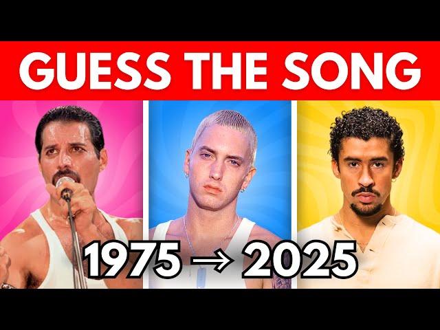 Guess the Song  | One Song per Year 1975-2025 | Music Quiz