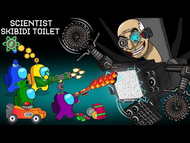 AMONG US vs SCIENTIST SKIBIDI TOILET 77 / peanut among us animation