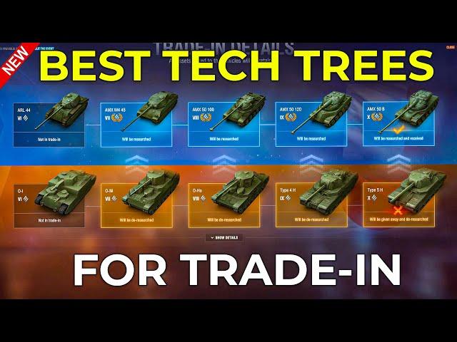 Best Tech Trees in World of Tanks for New Tech Tree Trade-In