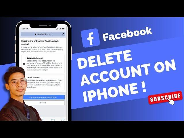 How to Delete Facebook Account on iPhone !