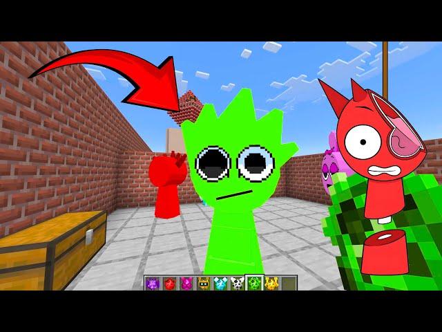 Sprunki OWAKCX and Simon in Minecraft PE Incredibox ADDON
