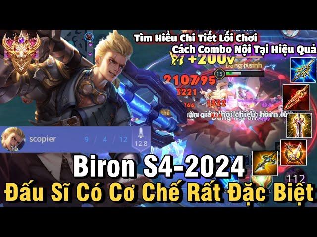 Biron S4-2024 Liên Quân Mobile | Cách Chơi, Lên Đồ, Phù Hiệu, Bảng Ngọc Cho Biron S4 2024 Đi Top