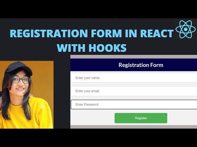 Create Registration Form in React JS in Hindi | React Simple Project For Beginners #2022